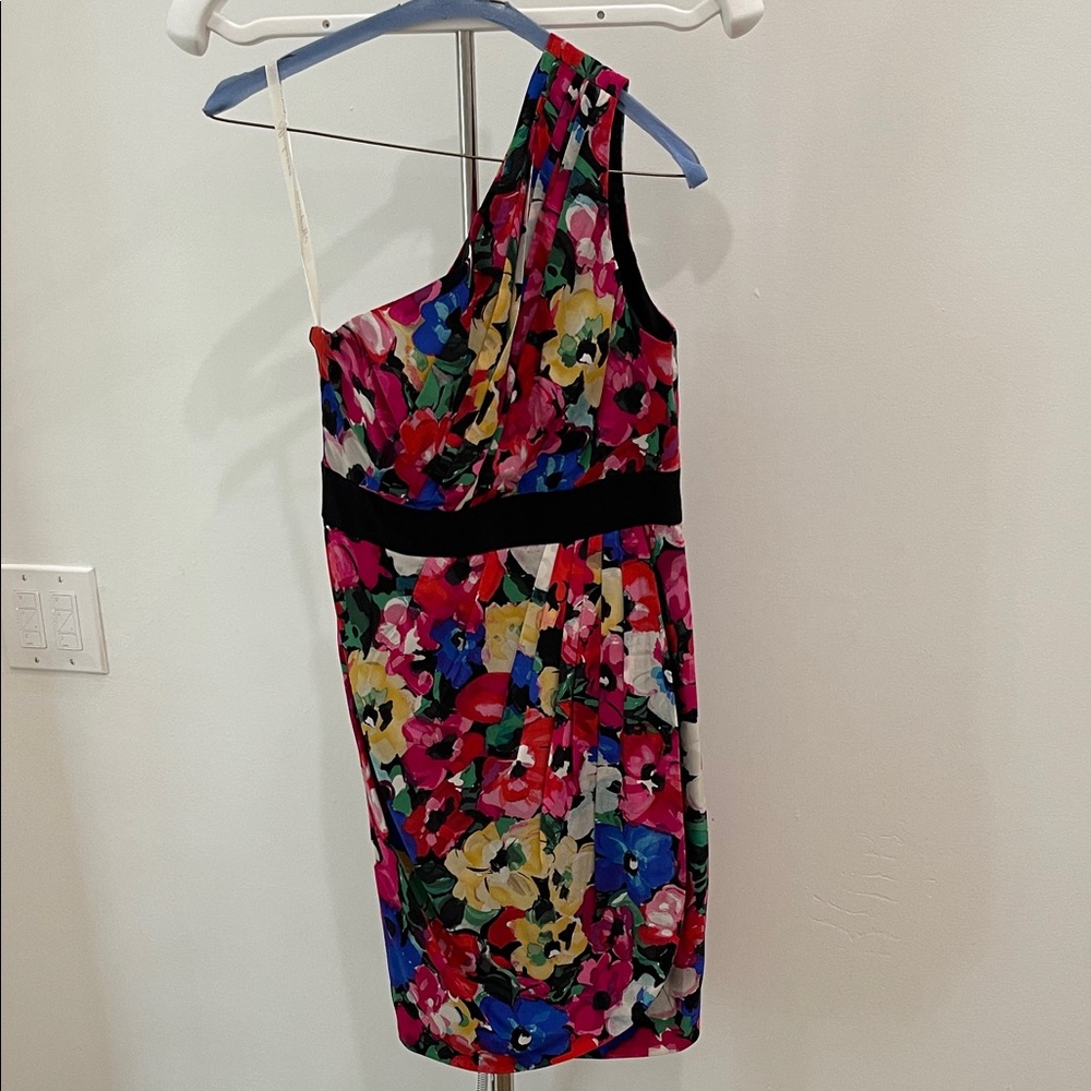 Shoshanna Multicolor One-Shoulder Dress